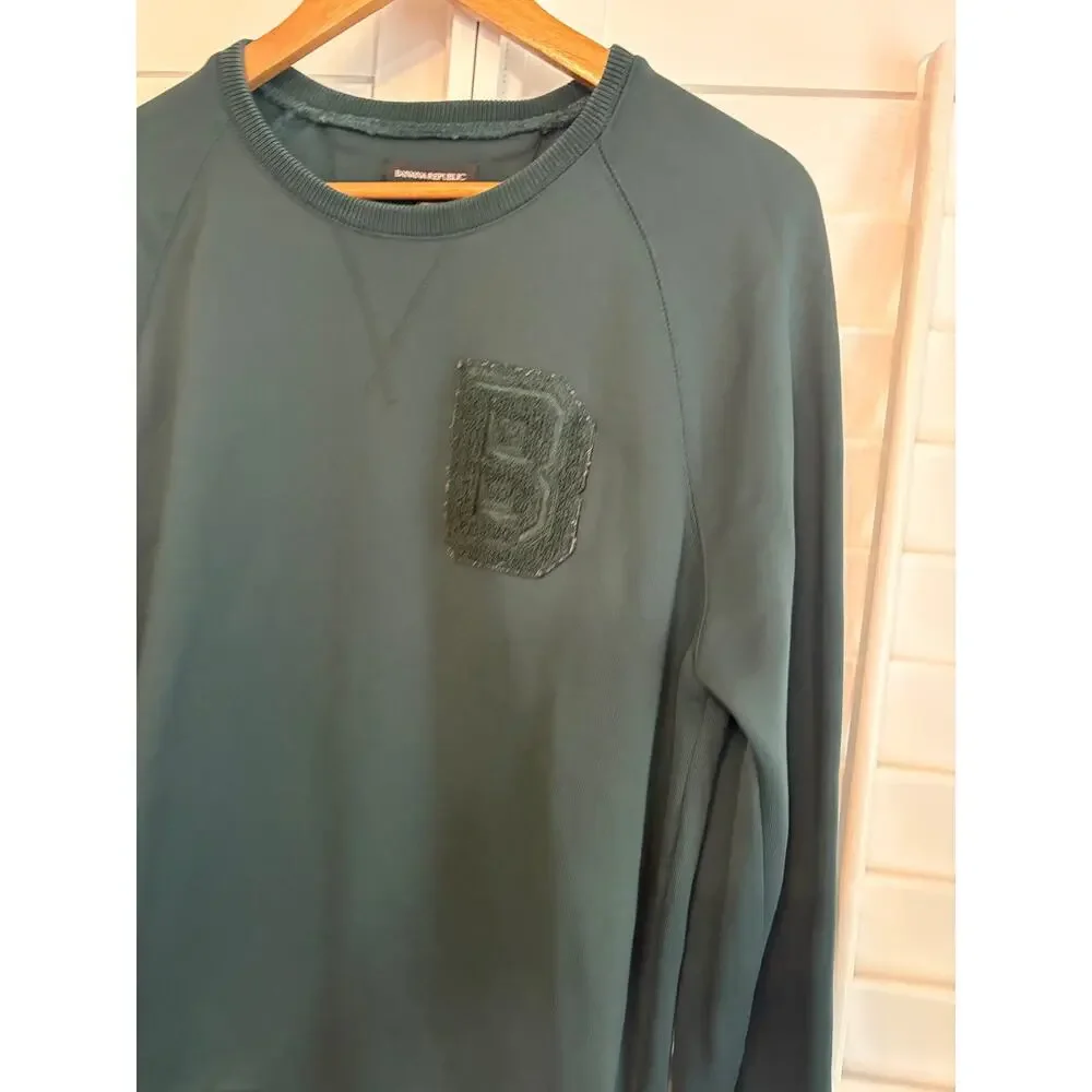 Banana Republic Green Sweatshirt Size Medium